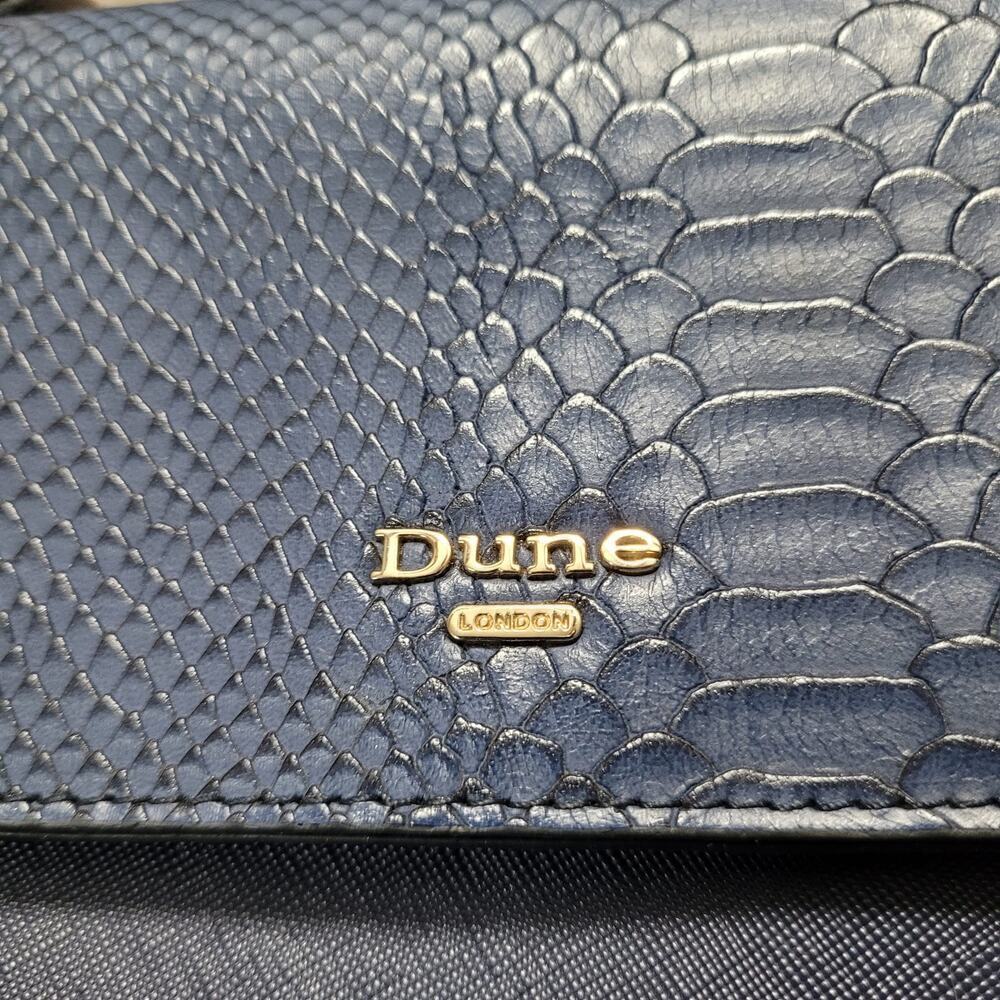 Dune London Women's Handbag Blue Small Size Crossbody Strap Bucket Inner Pockets - Picture 2 of 8